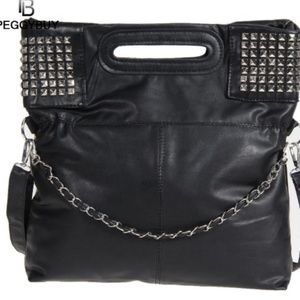 Mojoyce Studded Casual Tote Shoulder Bags